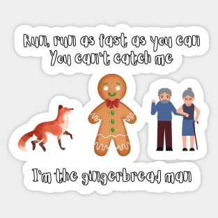 Story of Gingerbread man Sticker